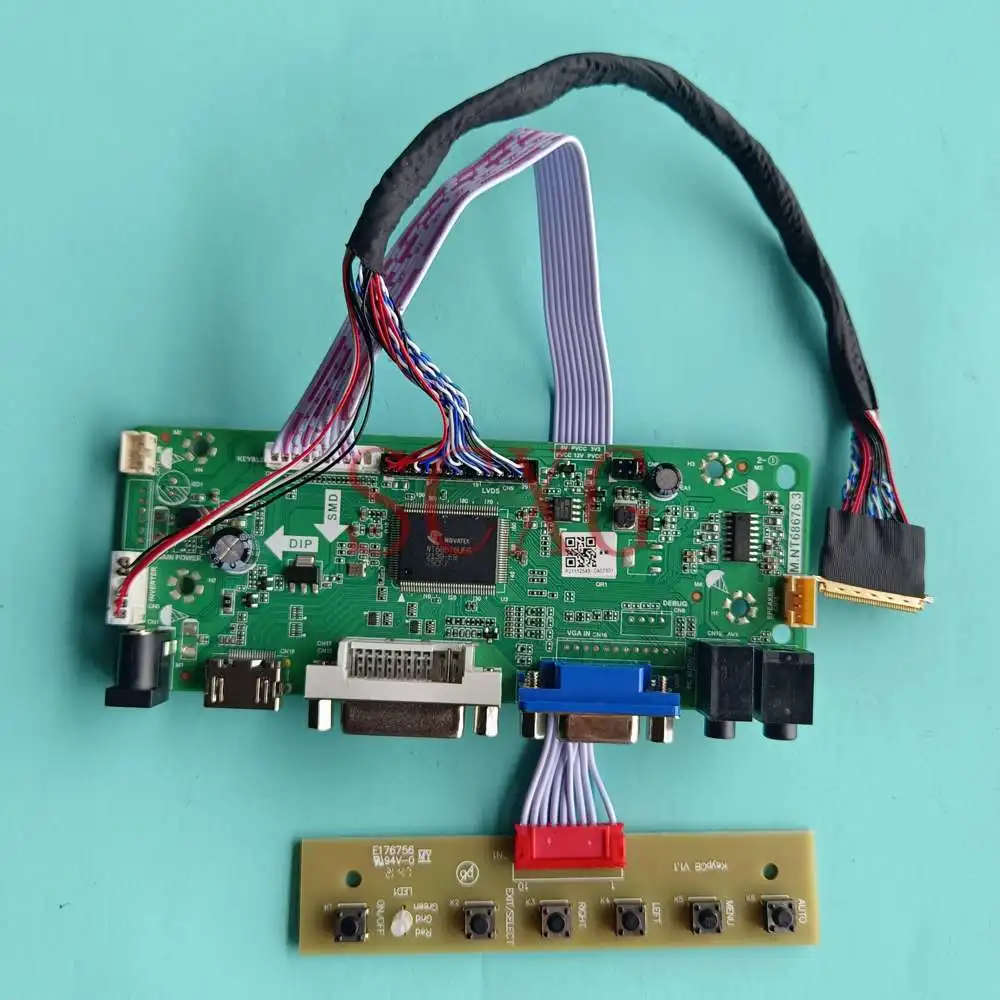 

DIY Kit For B101AW03 V0 Matrix LCD Controller Board 40 Pin LVDS 1024*600 Laptops Panel 10.1" DVI VGA HDMI-Compatible 60Hz