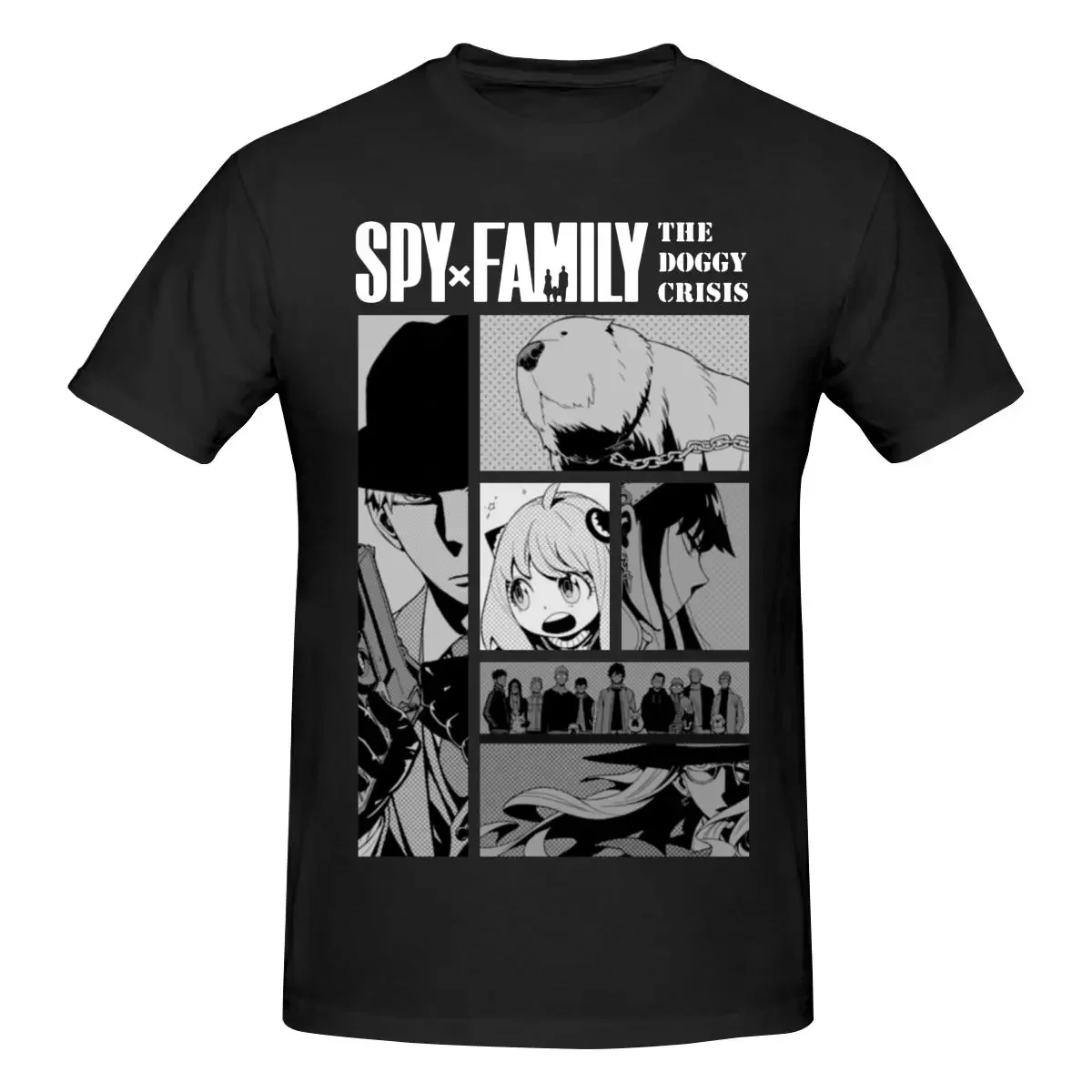 Мужская хлопковая футболка с коротким рукавом Spy X Family Anya