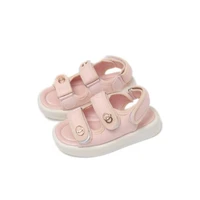 girls solid color sandals kids soft soled beach shoes 2022 summer new girls flats shoes baby toddler comfortable casual shoes