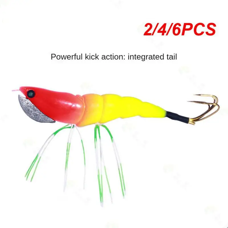 2/4/6 шт. износостойкие рыболовные приманки 10 цветов