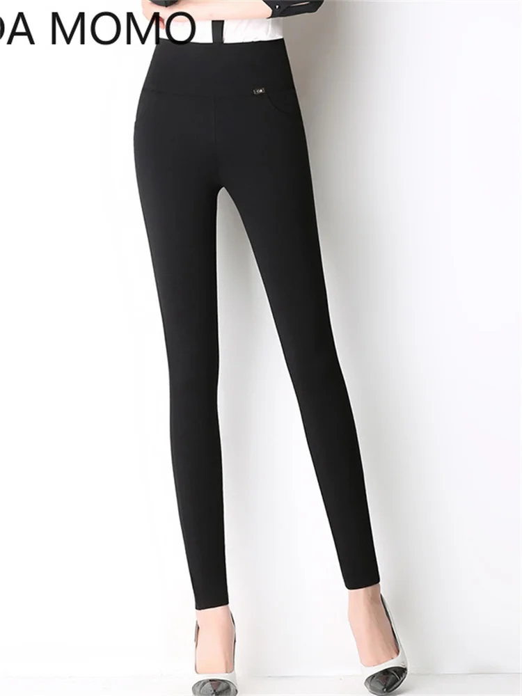 High Waist Pencil Women Pants White Stretch Skinny Long Leggings Black Trousers for Female 2021 spring Women Leggings S-6XL