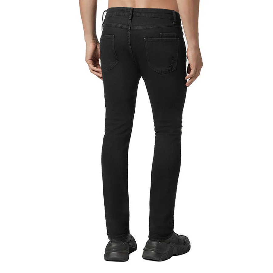 2022 Hole Jeans Men Fashion Slim Stretch Jeans Spring Autumn High Street Denim Pants Ripped Jeans for Men Trousers