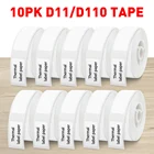 10PK D11 термобумага для этикеток Niimbot D11 D110 этикеточная машина самоклеящаяся принтер для этикеток лента для этикеток стикер для этикеток кабель D110