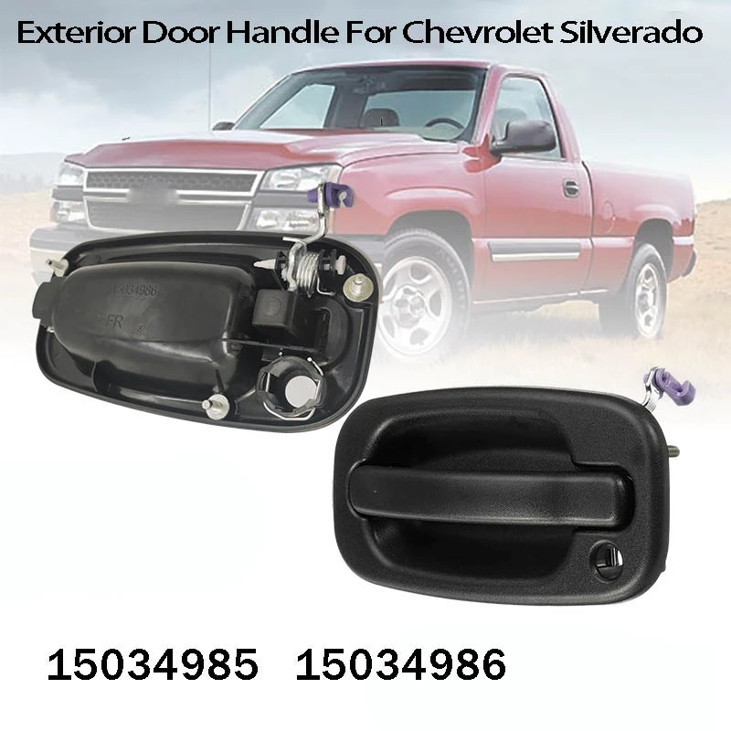 

2Pcs Car Left Right Exterior Door Open Handle Outside Door Knob Exterior Door Handle for Chevrolet Silverado