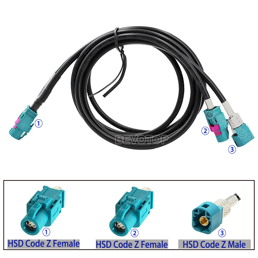 

Кабель HSD LVDS, Y-образный разветвитель 1 на 2, 4-контактный разъем Z-Z «Мама и Z» «папа», 4-ядерный кабель HSD, провод, видеокабель, 0,5 см-2 м