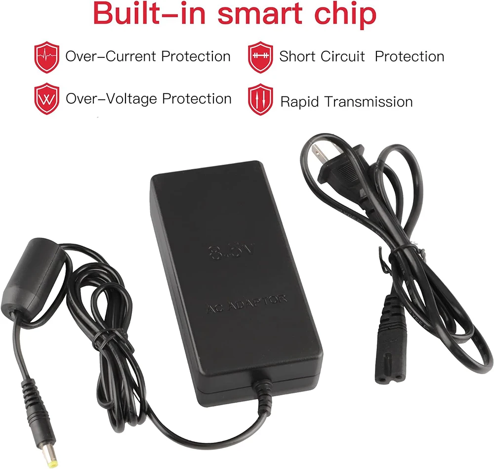 Шнур питания Тонкий адаптер переменного тока зарядное устройство с AV-кабелем для