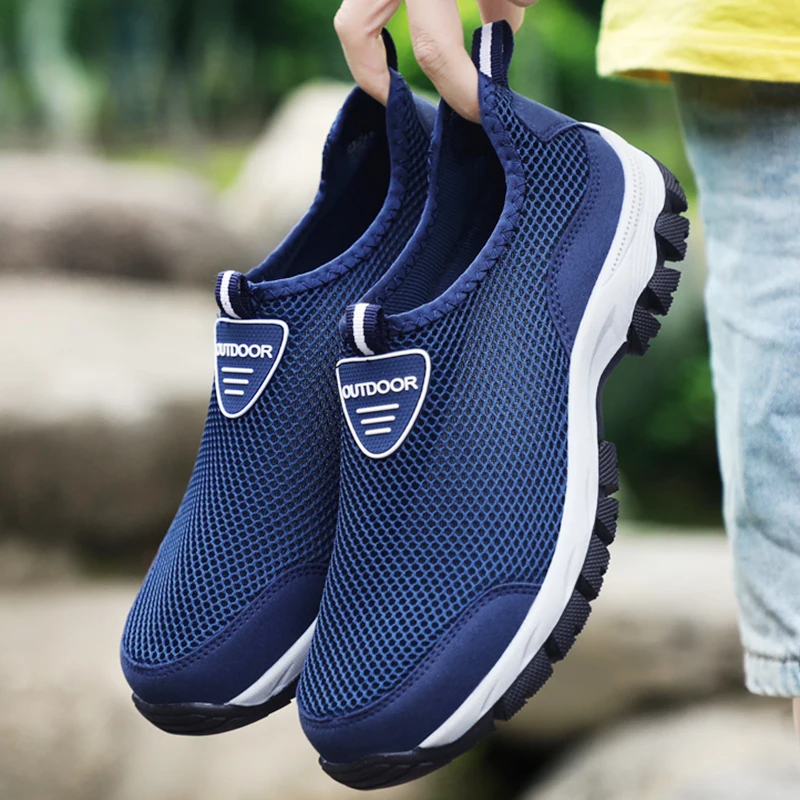 

Men's Sneakers Lightweight Men Casual Shoes Outdoor Walking Sports Shoes Anti-Slip Breathable Mesh Male Tenis Free Shipping 2023