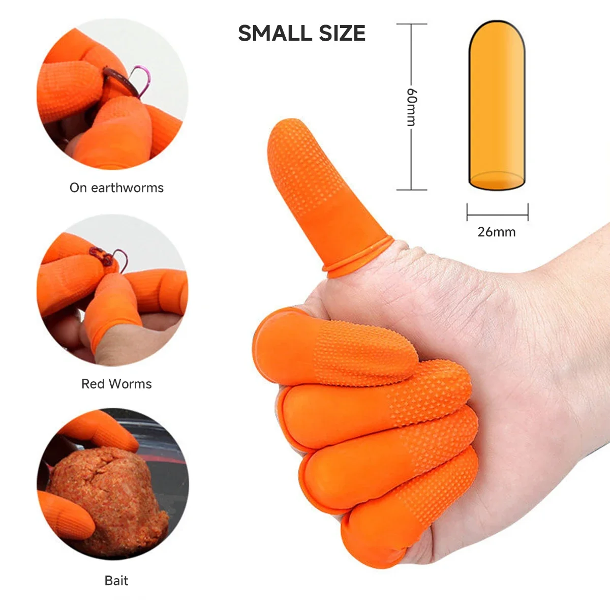 

Одноразовые латексные напальчники OAKCHARM