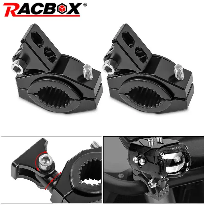 

18-30 мм CNC кронштейн для прожектора мотоцикла, крепление на руль, лампа для фары головного света, противотуманная лампа