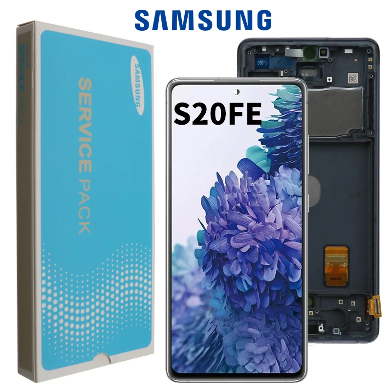 

100% Original AMOLED For Samsung Galaxy S20 Fan Edition G780F G781F S20 FE 5G S20 Lite LCD Display with touch screen ditigitizer