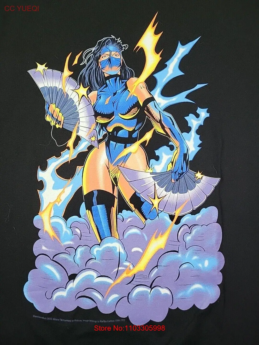 Футболка Kombat Mortal Kitana размер L 23x30 5 дюйма 2022