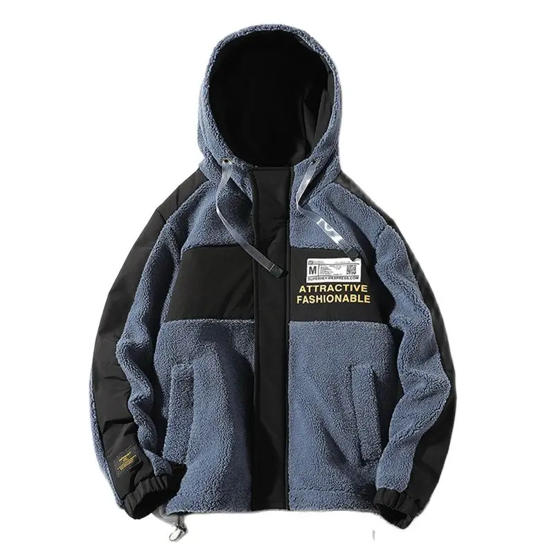 

2021 Winter Thick Warm Fleece Jacket Parkas Men Autumn New Fashion Streetwear Casual Coat Mens Windproof Hooded Parkas Men