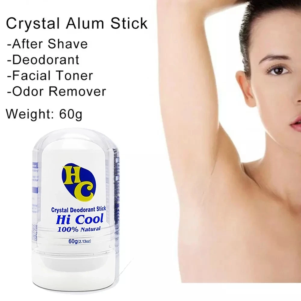 

60g deodorant stick body fragrance crystal deodorant alum stick body armpit odor remover antiperspirant for men and women