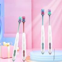 macaron toothbrush million nano bristle adult toothbrush tooth deep cleaning tool