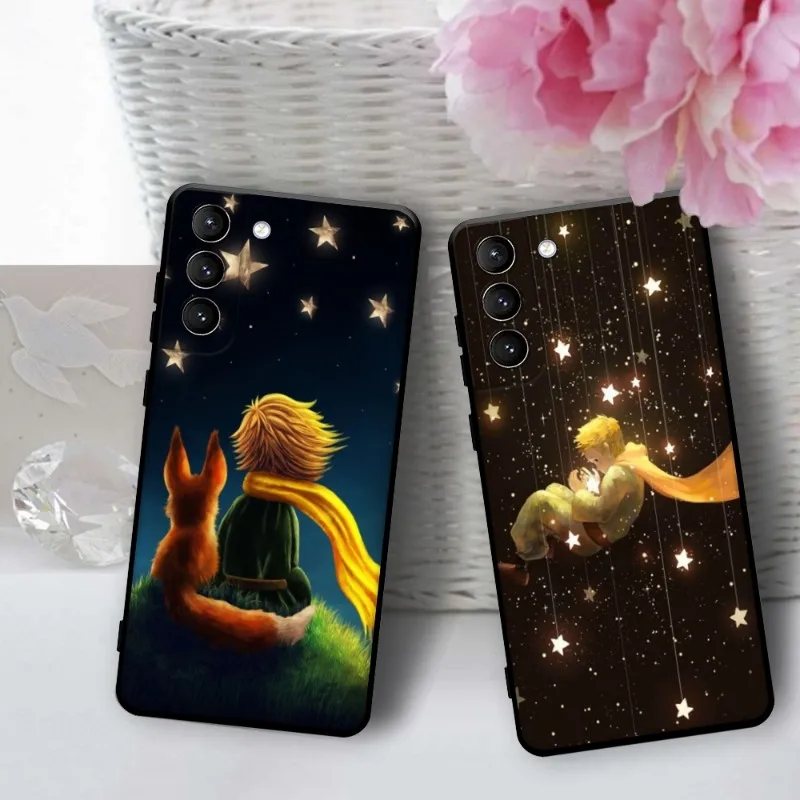 

Cartoon Little Prince Phone Case for Samsung Galaxy S20 S21 FE S22 S10 Ultra S9 S8 Samsung Note 20 10 Lite Phone Funda