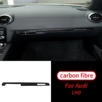for audi tt 8n 8j mk1 mk2 mk3 2008 2014 real carbon fiber car co pilot dashboard decorative trim cover auto interior accessories