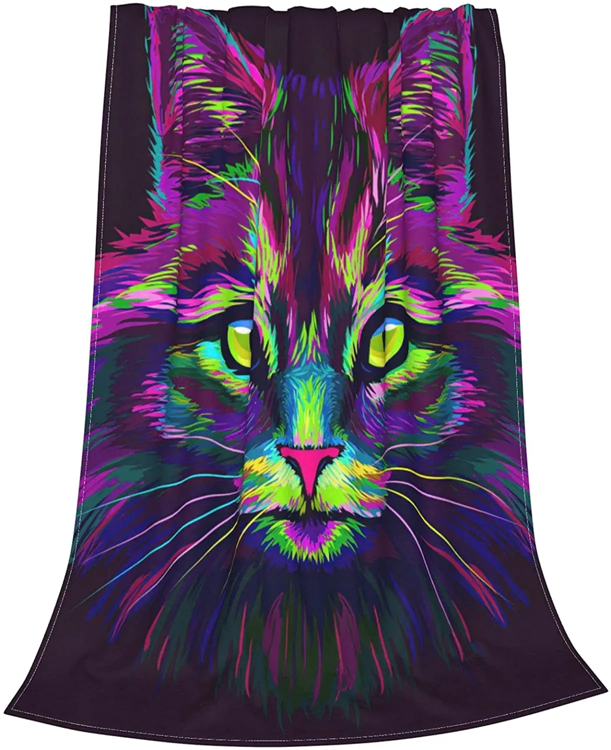 

Cat Blanket Animal Throw Bed Blankets Cozy Lightweight Soft Bedding for Sofa Bed Office Travel 60x50 inches