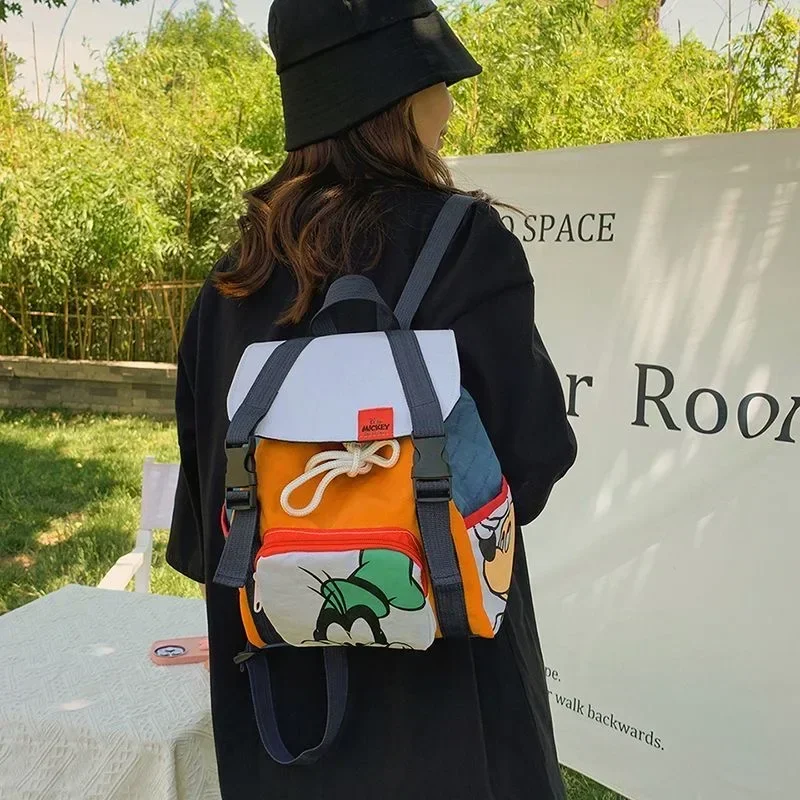 Новая сумка через плечо с мультипликационным изображением Диснея рюкзак для