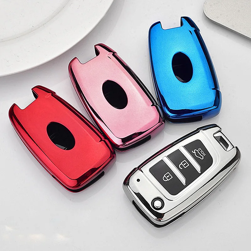 TPU Key Case For Hyundai Tucson Sonata Elantra I40 Shell Holder For Hyundai Celesta I35 Car Key Cover Keyless Cap Accessories