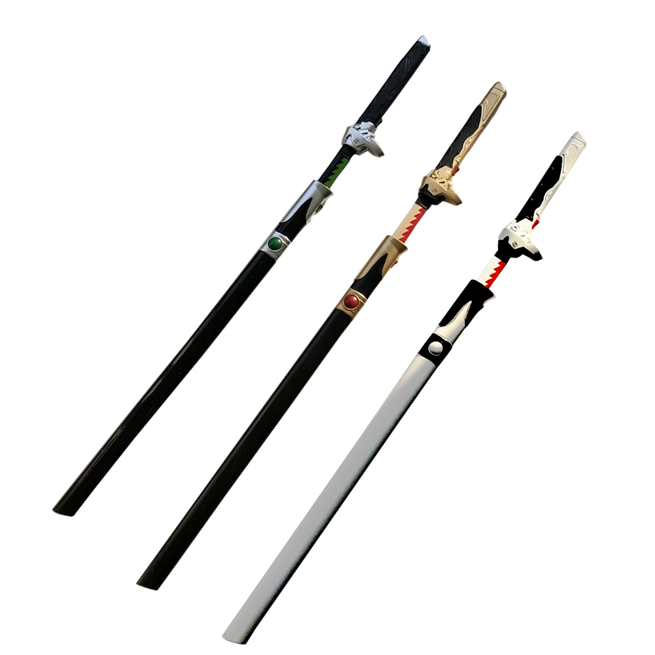

Ninja Sword 1:1 Game Gaku Space Cosplay Katana Warder Genji Knife Game Role Play Weapon Model Toy Prop Sword Safety PU 106cm
