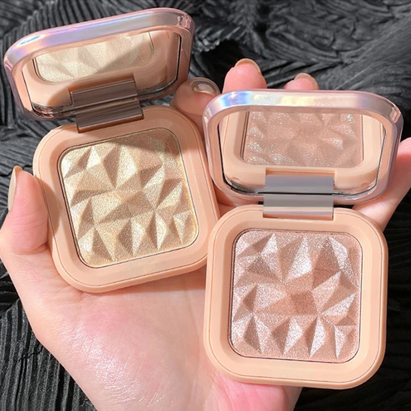 

Diamond Highlighter Powder Glitter Palette Face Contour Brighten Makeup Single Color Gold Pink White Shimmer Illuminate Cosmetic
