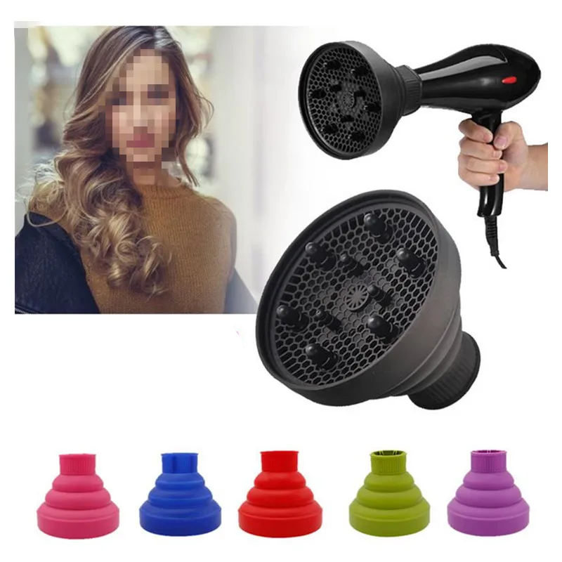 

Foldable Hairdryer Diffuser Cover High Temperature Resistant Silicone Hairdryer Accessories Salon Tool Suitable For 4-4.8cm 2#