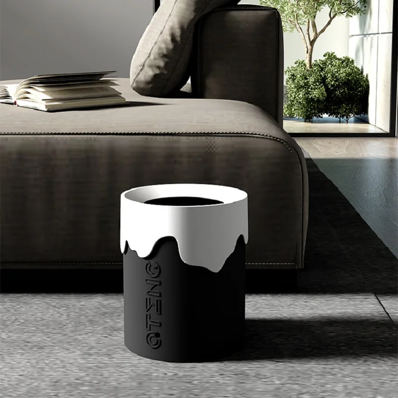 

9L Creative Waste Bins Trash Can Household Hotel Living Room Bedroom Toilet Toilet High Appearance Level Large Size Kitchen