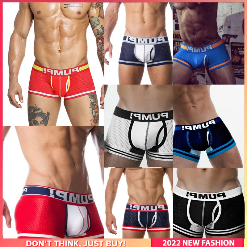 

8Pcs Free Shipping Gay Sexy Men's Panties Boxers Pack Shorts Underpants Soft Cotton Cuecas Man Underwear Boxer Men Sexi