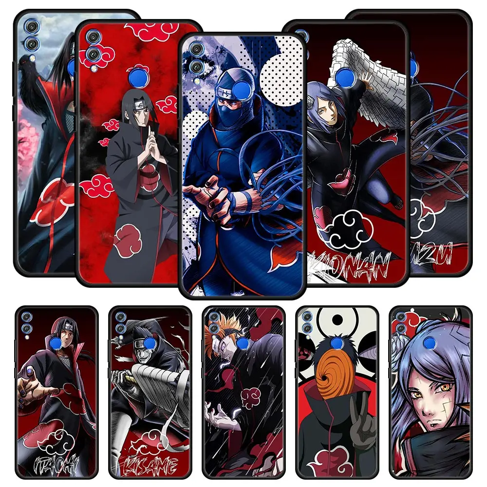 

Naruto Akatsuki Anime Sasuke Phone Case For Honor 50 20 Pro 10 9 Lite 20s 10i 20i 9X 8S 8X 8A 7A 7X Huawei Y6 Y7 Y9 2019 Cover