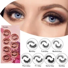 Норковые накладные ресницы 3D, 7 пар, набор густых ресниц для наращивания