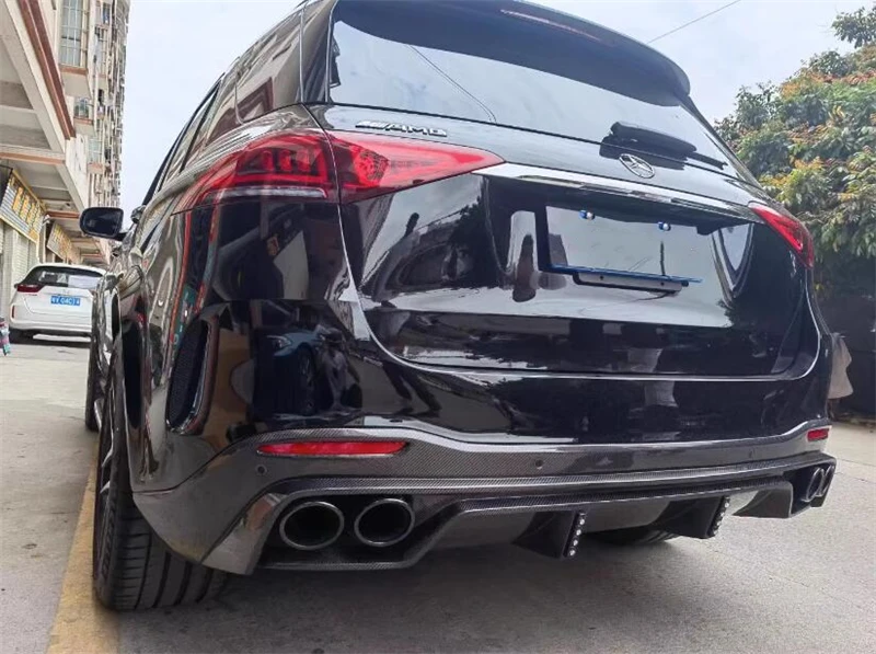 Задний диффузор из настоящего углеродного волокна комплект для губ SPOILER