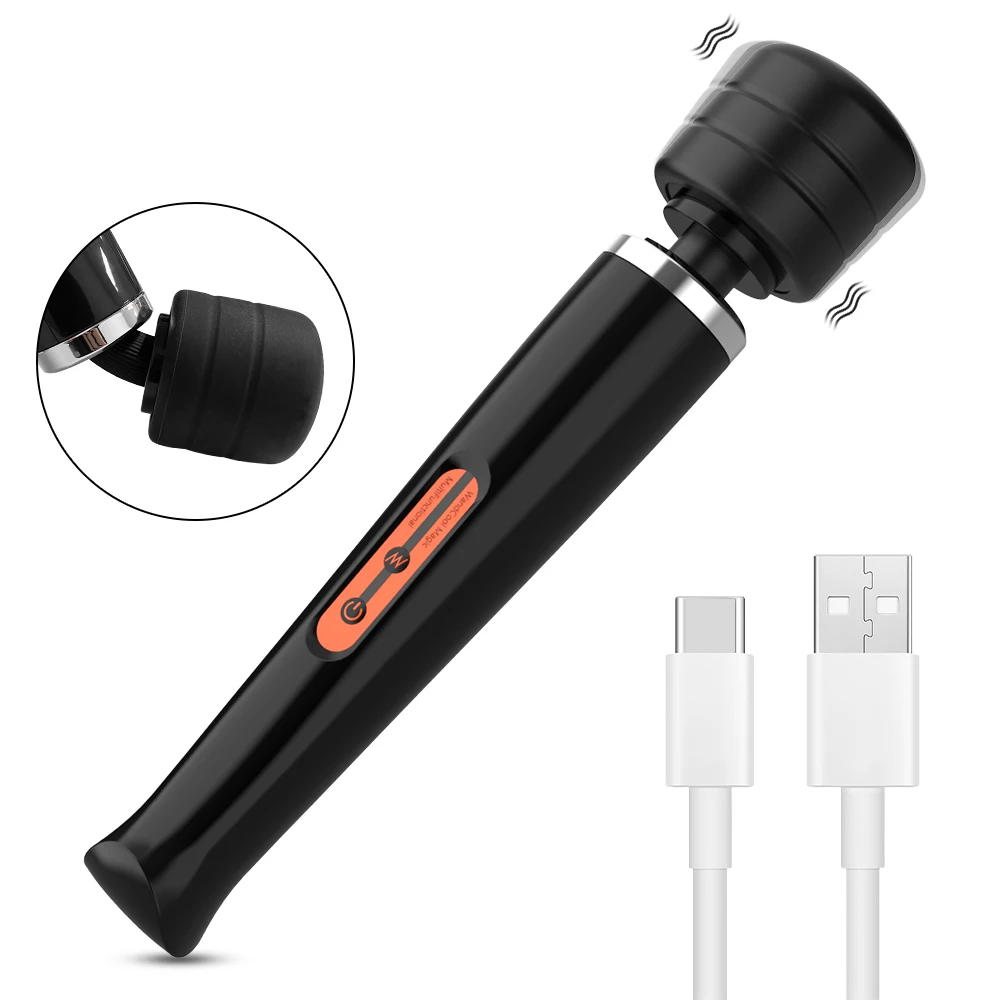 Powerful AV Magic Wand Vibrators for Women Clitoris Stimulator Big Stick Vibrator Female G Spot Massager Adult Sex Toy for Woman