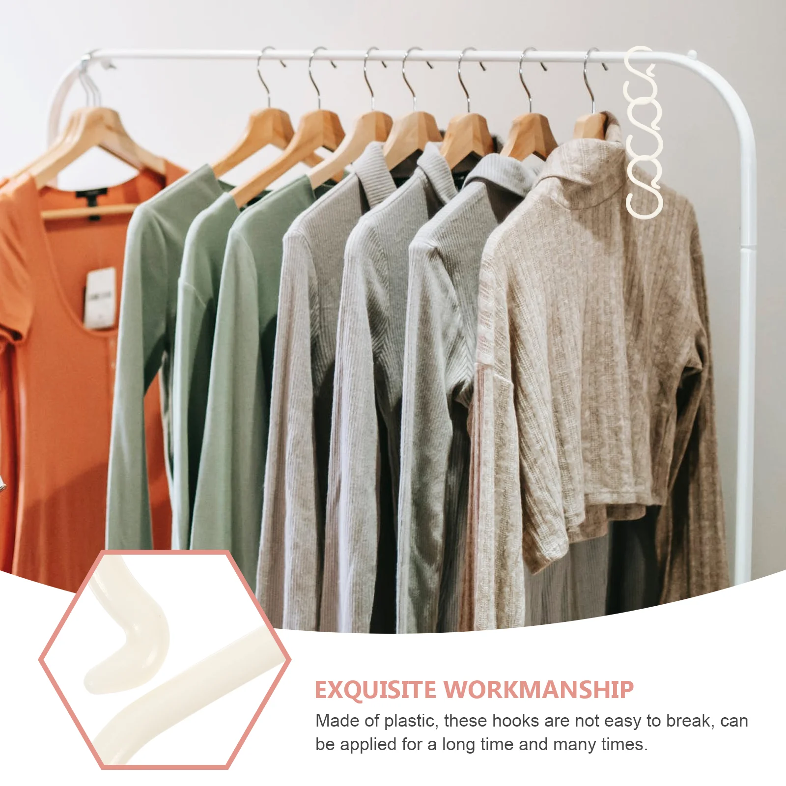 40 шт. липкие крючки для подвешивания сверхмощной повязки на голову кремового