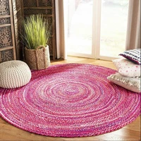 rug 100 natural cotton handmade reversible carpet living modern area rugs