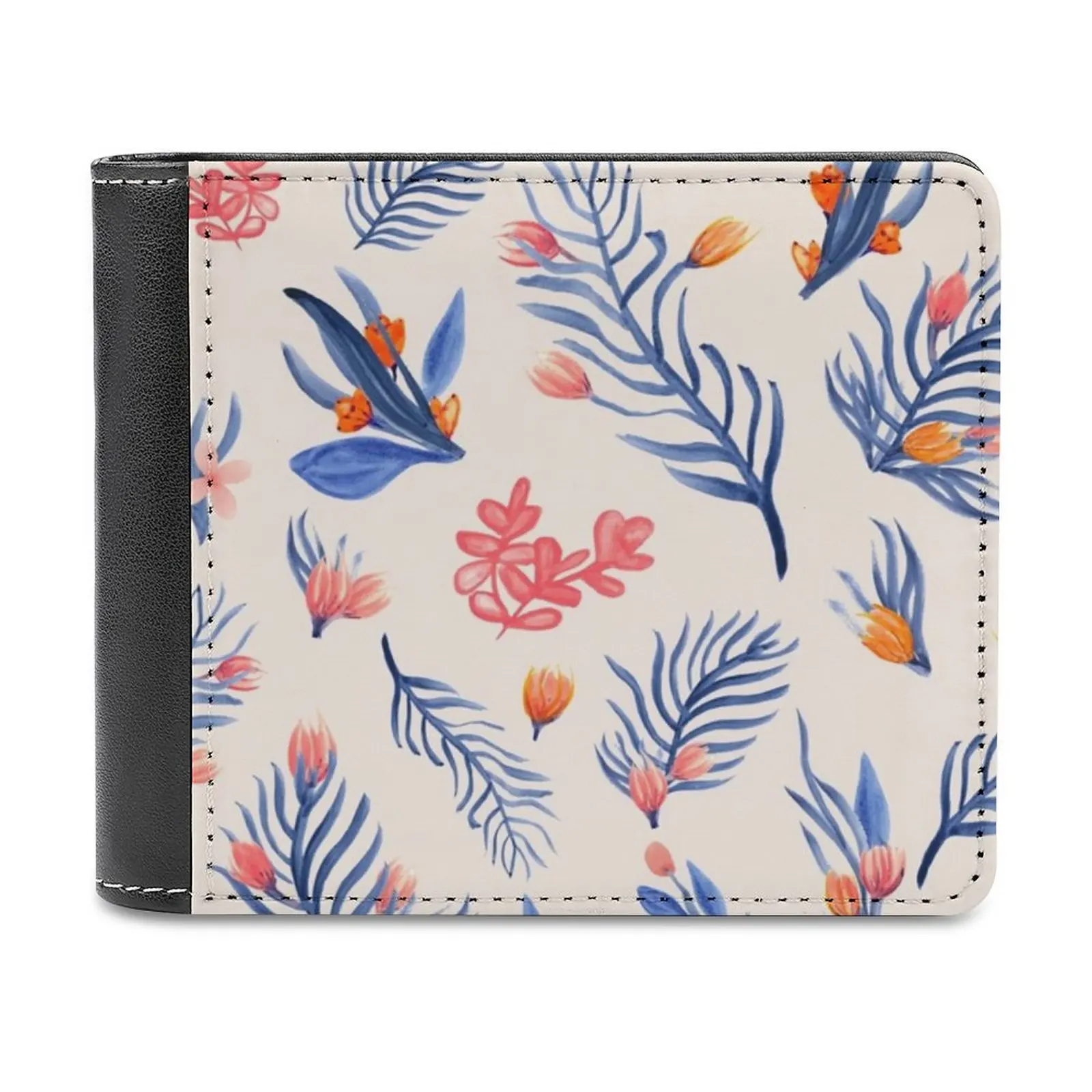 

Succulent Garden Pattern On Cream Fashion Credit Card Wallet Leather Wallets Personalized Wallets For Men And Women Garden
