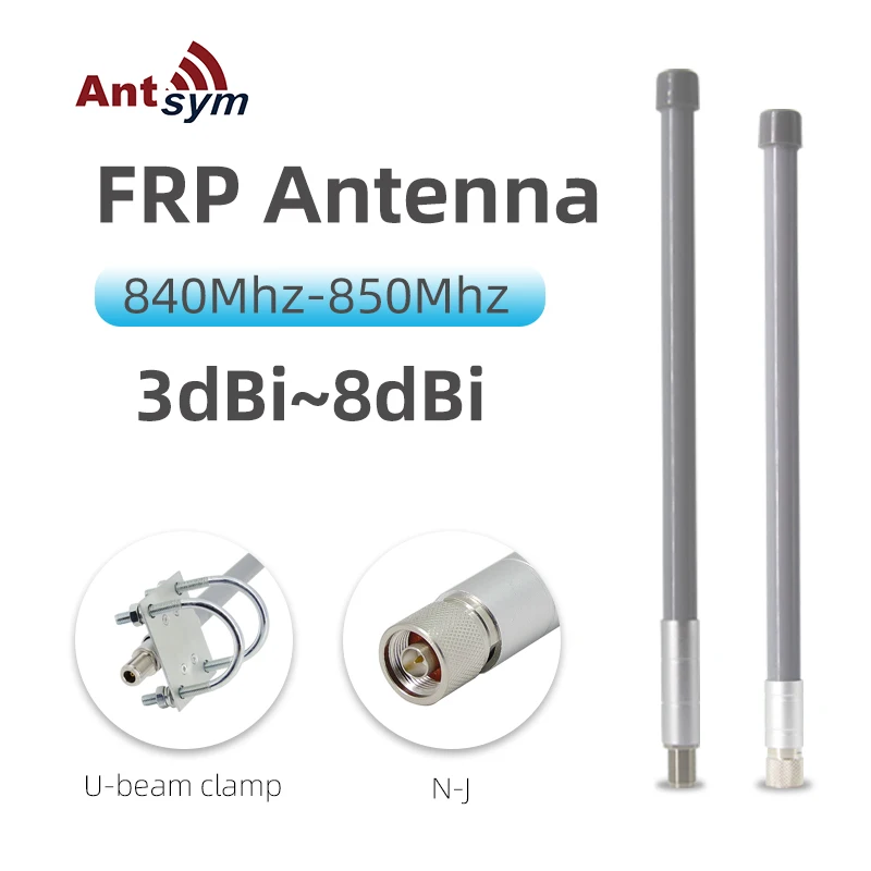 

840-850 MHz Antenna Omni Directional Waterproof Fiberglass Outdoor Antenna for Wireless Communication of LoraWan Mesh Signal