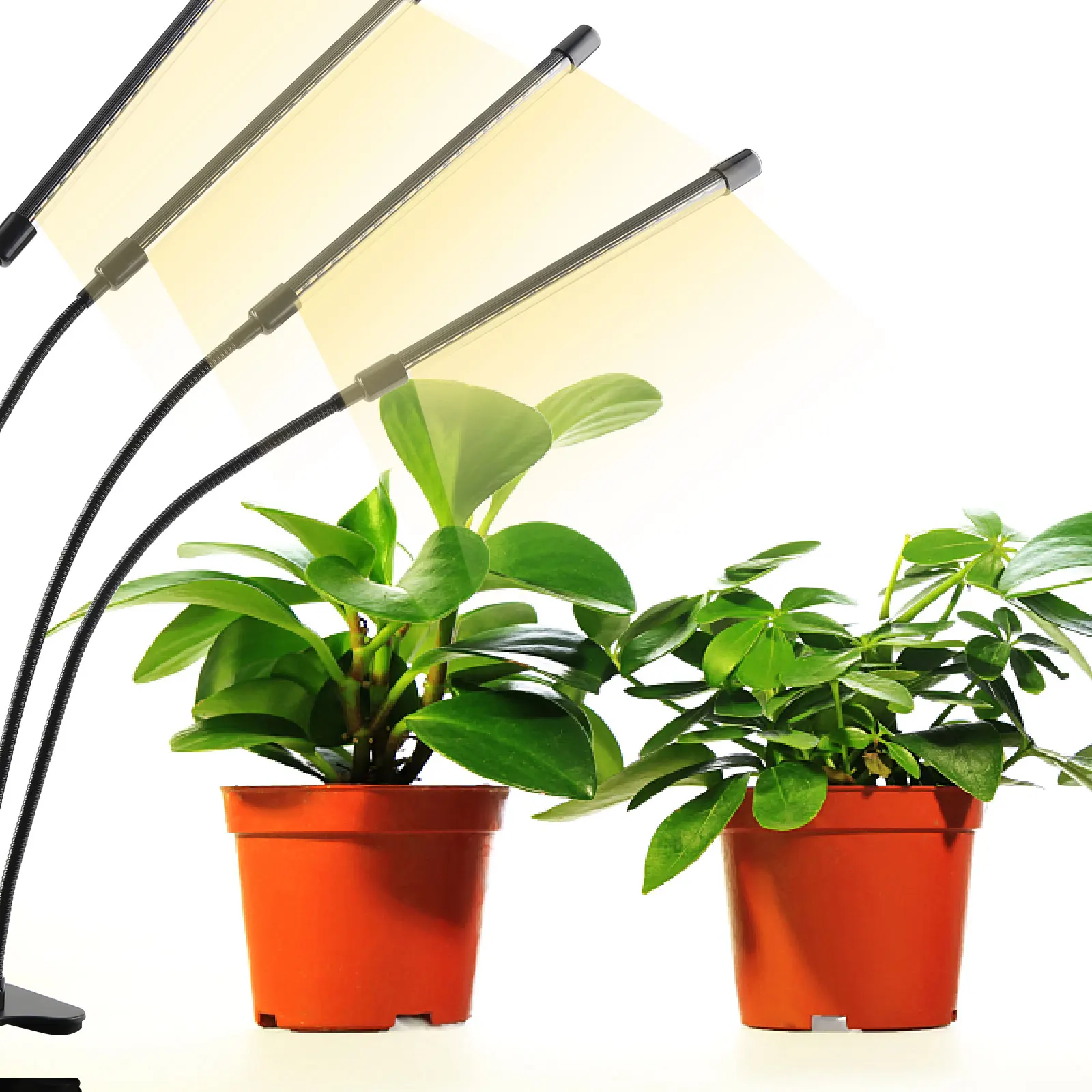 

Clip-on Grow Light Full Spectrum Grow Lights with Phone APP for Indoor Plants 5 Brightness 3/6/12H Timer Adjustable Gooseneck