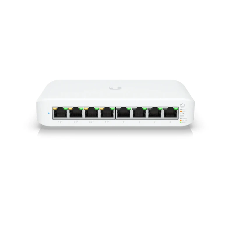 UBIQUITI USW-Lite-8-PoE, 4 Ports PoE Switch, Layer 2 Switch, 4x1GbE PoE+ RJ45 ports, 4x1GbE RJ45 ports, 52W PoE Switch supply