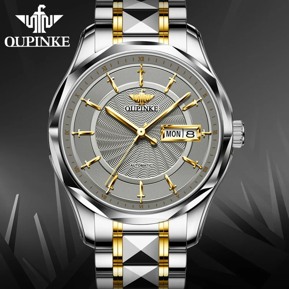 

OUPINKE Luxury Mechanical Watches Automatic Watch Men Sapphire Glass 50M Waterproof Top Technology Classics Original Wristwatch