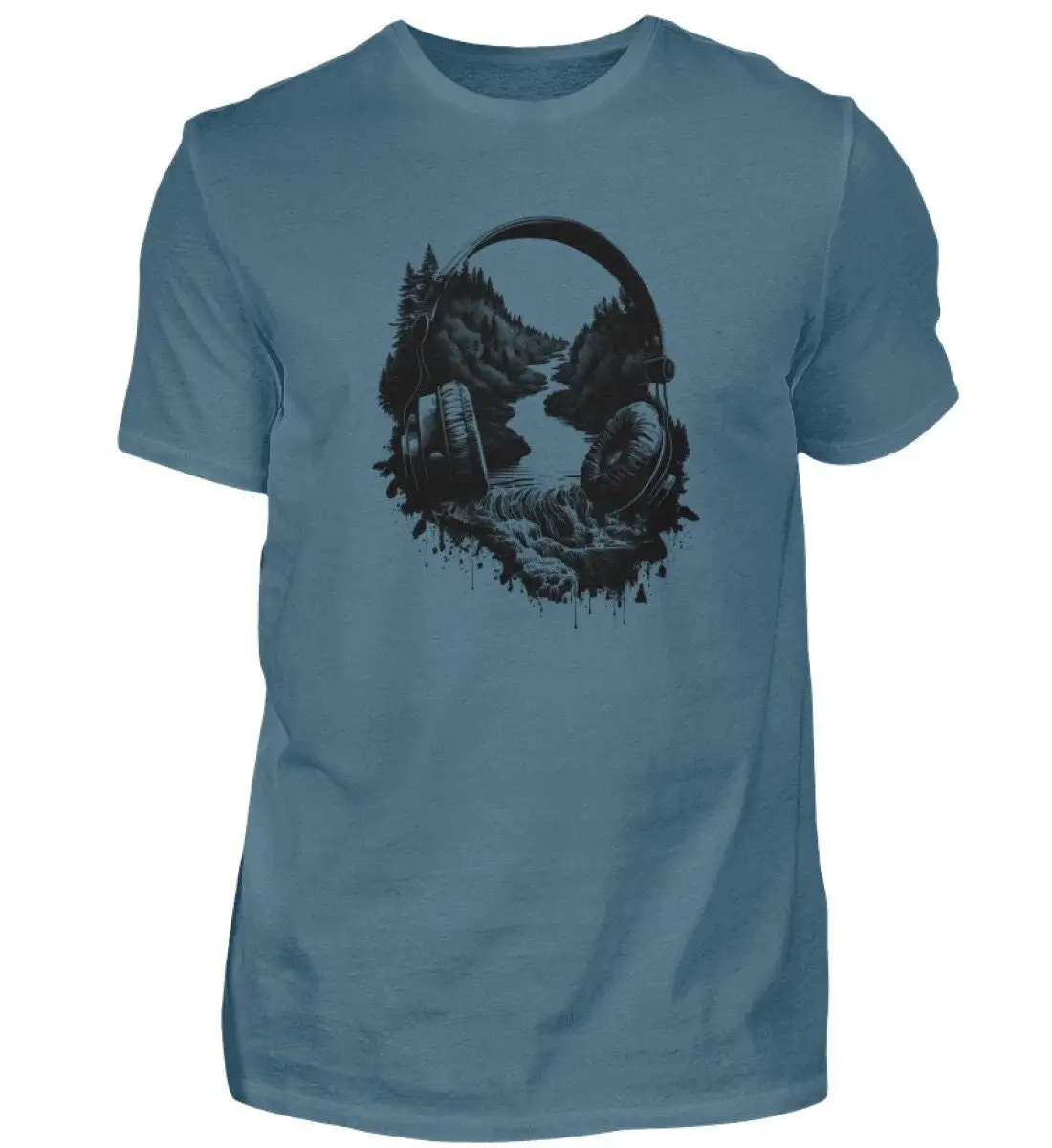 Мужская футболка с принтом природных гор