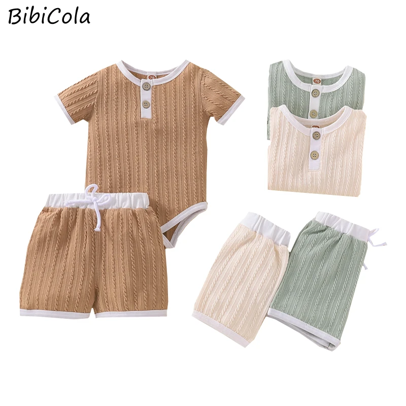 

Summer baby Sets Cartoon Fashion Soft Comfortable Clothes For Baby Girls Boys T Shirt+Shorts 2pcs/set