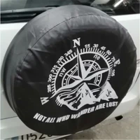 14 15 16 17 inch pvc leather space saving spare wheel protective cover for jeep rv truck suv travel