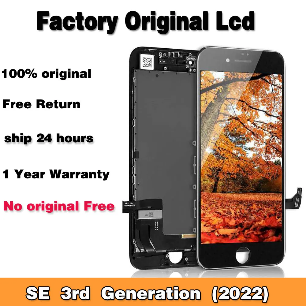Factory Original Full Lcd Refurbish For iPhone SE 3rd Generation Ecran Display SE2022 Screen + front camera Replacement Parts enlarge