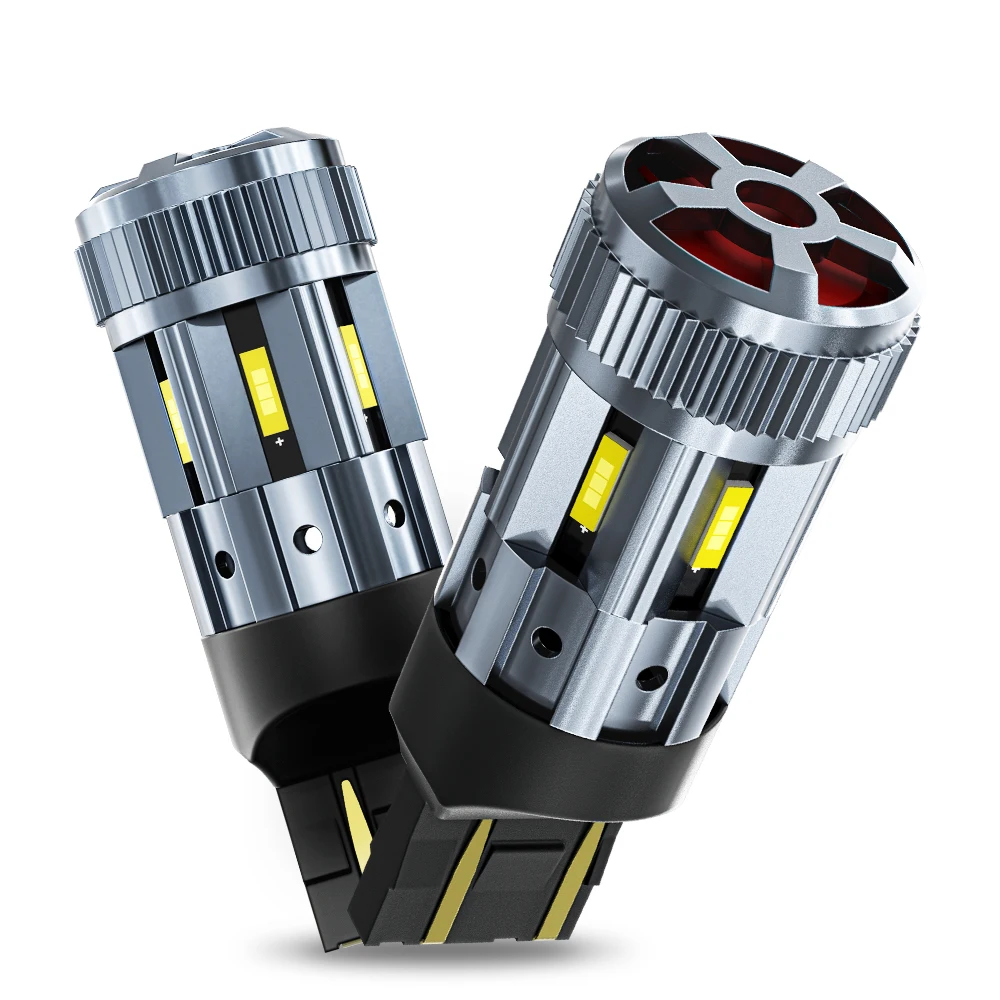 2x Canbus 1156 BA15S P21W 1157 BAY15D P21 5W 7443 W21/5W LED Bulbs No error Car Reverse Lights Turn Signal Brake With Fan |
