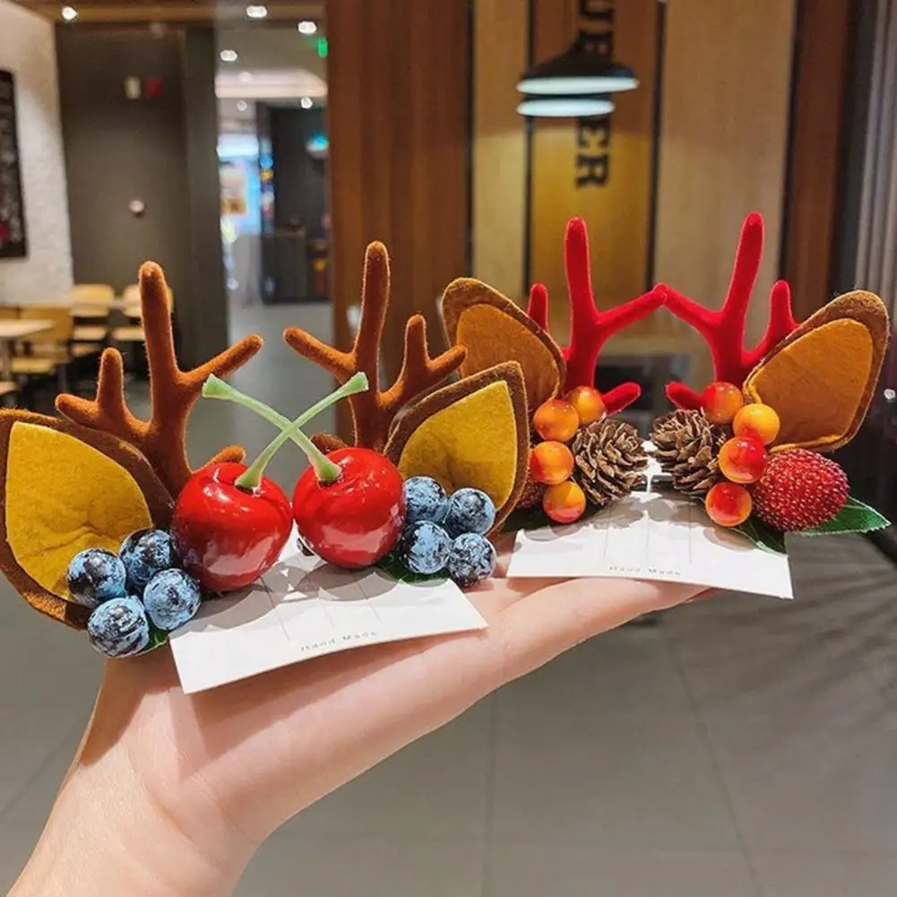 

Antler Hair Clips Innovative Widely Applied Reindeer Deer Christmas Hair Clips Antlers Ears Clips Antler Hairpin 1 Pair