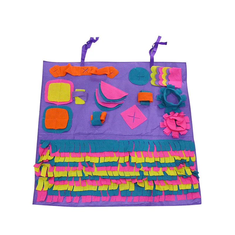 

Pet Dog Snuffle Mat Pet Sniffing Training Blanket Detachable Fleece Pads Dog Mat Relieve Stress Nosework Puzzle Toy Pet Nose Pad