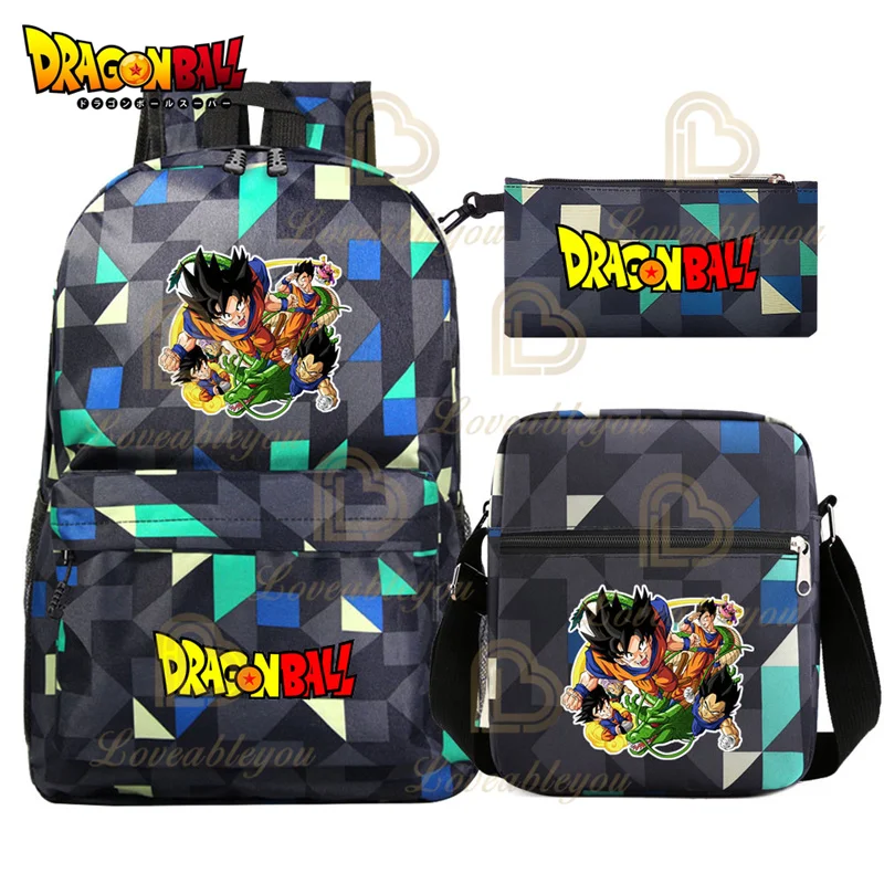 

Zamasu Goku Dragon Ball Z Super Saiyan Backpack Sets Study Stationery High School Bags Book Bags Primary Schoolbag Mochila Gift