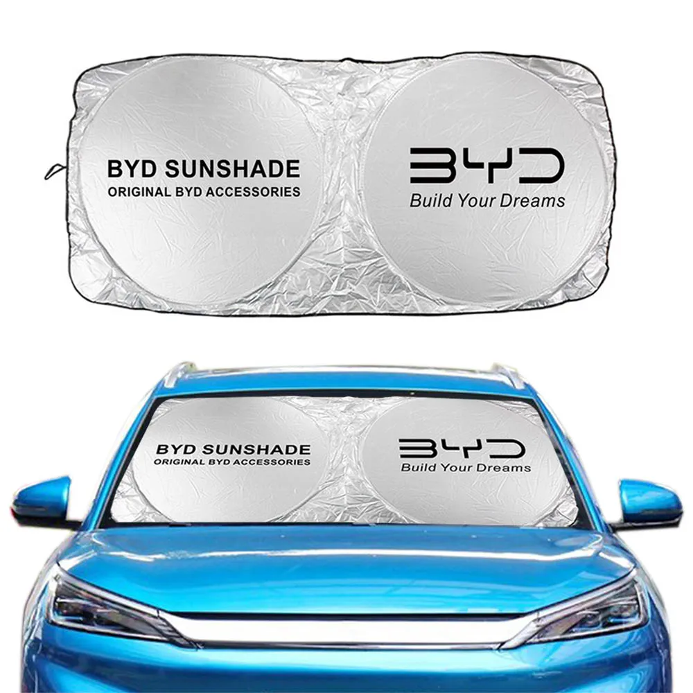 Автомобильный солнцезащитный зонт на лобовое стекло, автомобильные аксессуары для BYD Atto 3 Act Tang F3 E6 Yuan Song Plus EV F0 Qin Han Dolphin S6 Seal