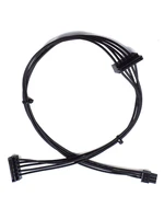 mini 4 pin6 pin to 2 sata 15pin power supply cable for dell 3250 3268 3650