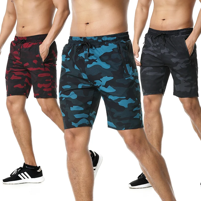 Men's Summer Running Shorts Pocket Quick Drying Gym Fitness Sport Shorts Jogging Men's Workout Shorts Sports Short Pants